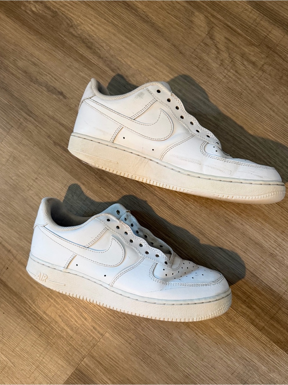 Nike White Low-Top Leather Sneakers
